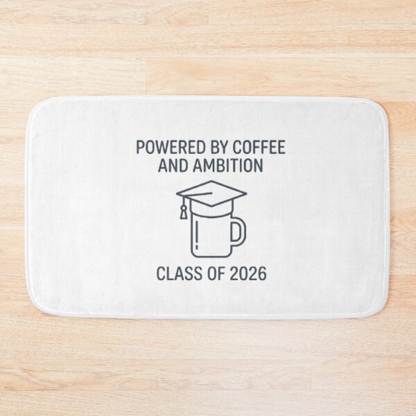 Item preview, Powered By Coffee and Ambition Graduation Cap designed and sold by ShoopingAn.