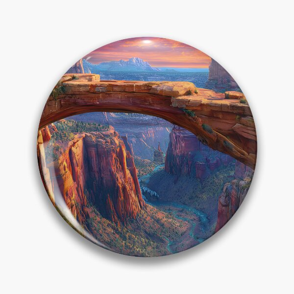 Item preview, Majestic Sunset Over Canyon Arch Landscape Scene designed and sold by Artessie.