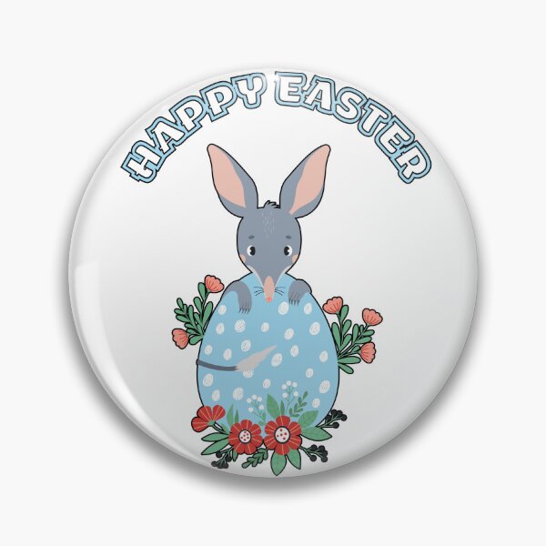 Item preview, Happy Easter Bilby Cute Australian Easter Bunny in Egg Floral Design designed and sold by Ladys-Gents.