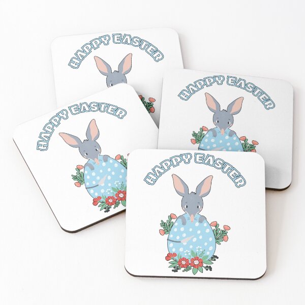 Item preview, Happy Easter Bilby Cute Australian Easter Bunny in Egg Floral Design designed and sold by Ladys-Gents.
