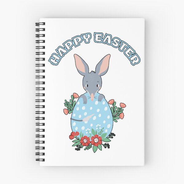 Item preview, Happy Easter Bilby Cute Australian Easter Bunny in Egg Floral Design designed and sold by Ladys-Gents.