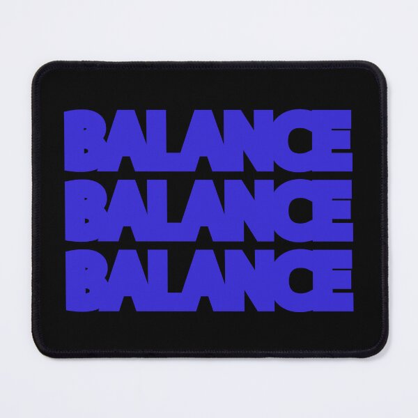 Item preview, Minimalist Blue Balance Triple Typography Art designed and sold by LekkieStudioArt.