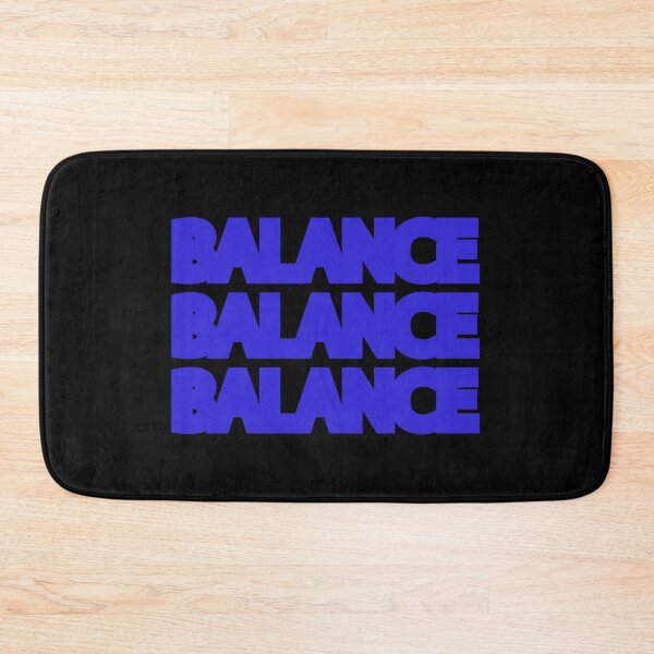 Item preview, Minimalist Blue Balance Triple Typography Art designed and sold by LekkieStudioArt.