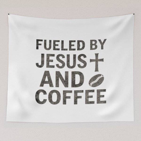 Item preview, Grungy Coffee Faith Typography designed and sold by ABArtByAlexST.