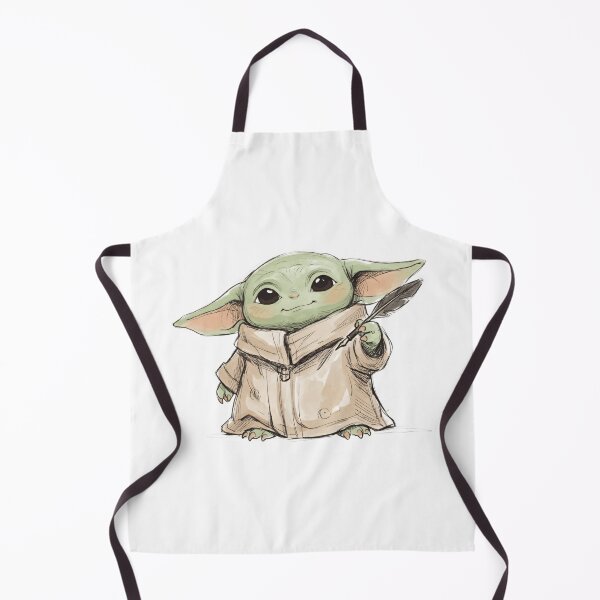 Item preview, BABY YODA WITH QUILL AND INK designed and sold by LIS AND MELIVERSO.