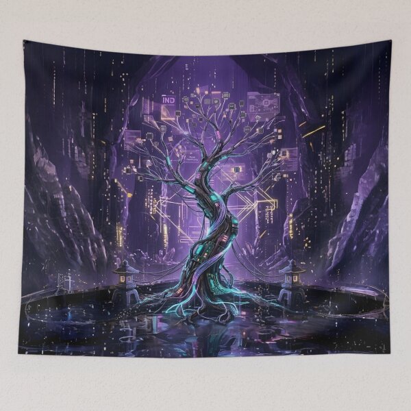 Item preview, The Data Tree: Source of the Neon Sanctuary designed and sold by ZETORA Studio.