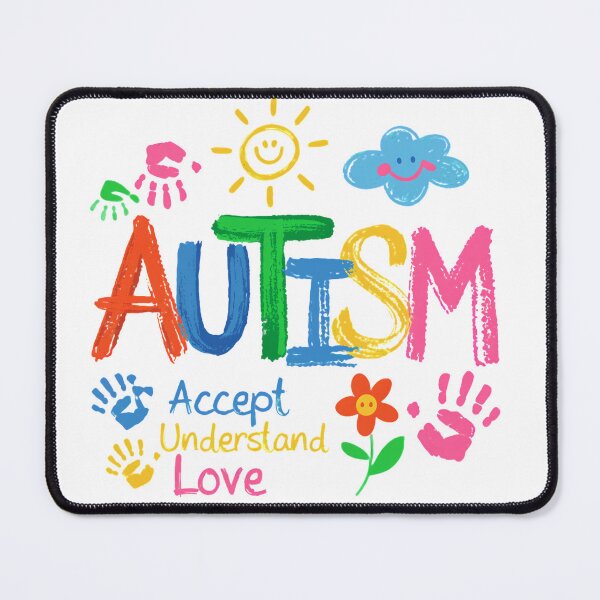 Item preview, Autism Accept Understand Love - Colorful Handprints & Sunshine designed and sold by pixelspaperslab.