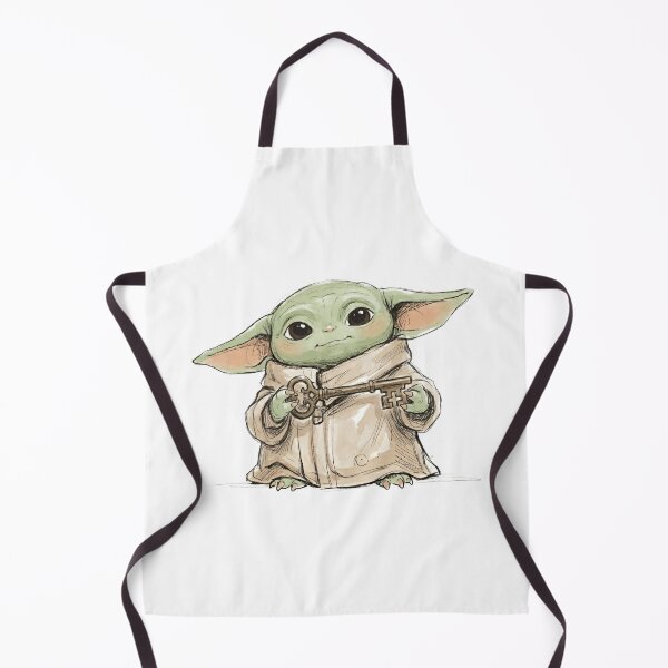 Item preview, BABY YODA WITH ANTIQUE KEY designed and sold by LIS AND MELIVERSO.