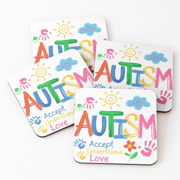 Item preview, Autism Accept Understand Love - Colorful Handprints & Sunshine designed and sold by pixelspaperslab.