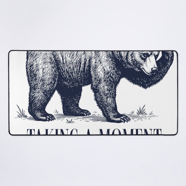 Item preview, Taking a Moment to Get It Right Bear Graduation Design, Vintage Engraving Style Thoughtful Student Gift designed and sold by TeeVerse27.