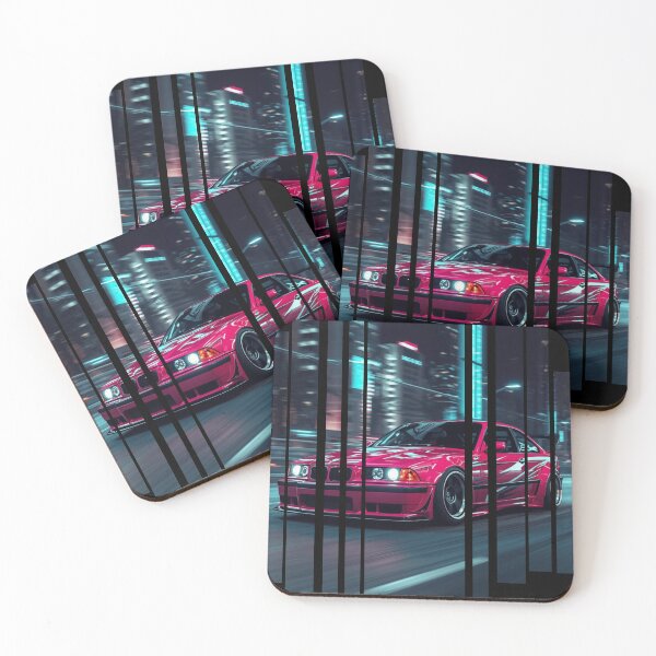 Item preview, B.W the Power of the 3 coupe with wide body kit, street racing vibe, high contrast neon colors 23 designed and sold by Neon G.