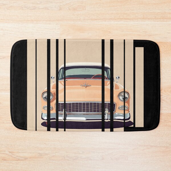 Item preview, Chevy Bel Air 1955, 50s pastel palette, chrome shine, mid-century 11 designed and sold by Neon G.