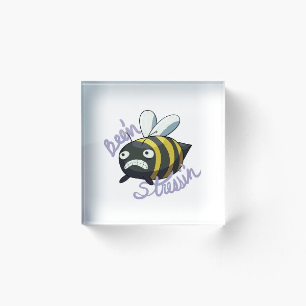 Aperçu de l'œuvre Bee'n Stressi'n Abeille drôle et idiote créée et vendue par DanielleFishIll.