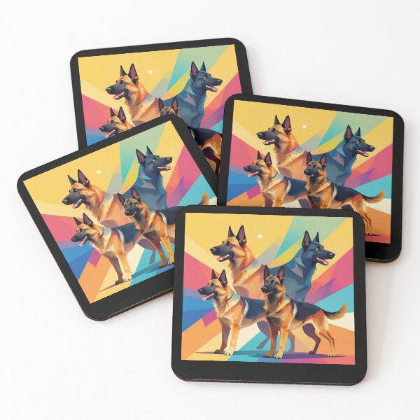 Item preview, German Shepherd Geometric Pop Art: Modern Colorful Dog Design designed and sold by Wild Hare.