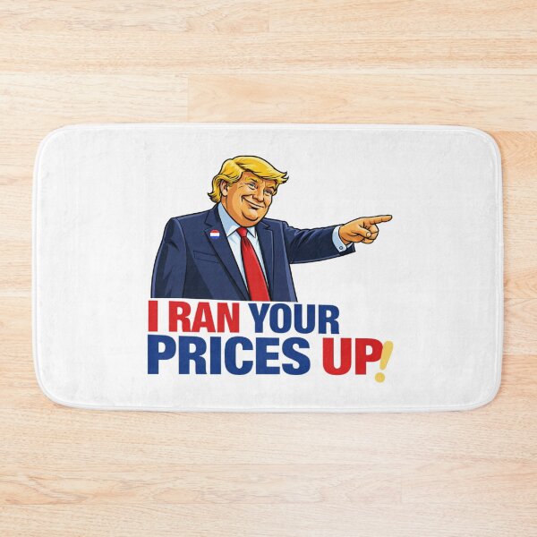 Item preview, Inflation Satire Pointing Trump Rising Prices | Patriotic Bold Illustration designed and sold by Zuriel Hargrove.