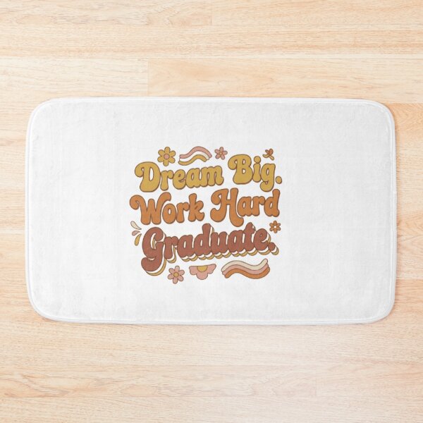 Item preview, Retro Groovy Dream Big Work Hard Graduate Floral designed and sold by ShoopingAn.