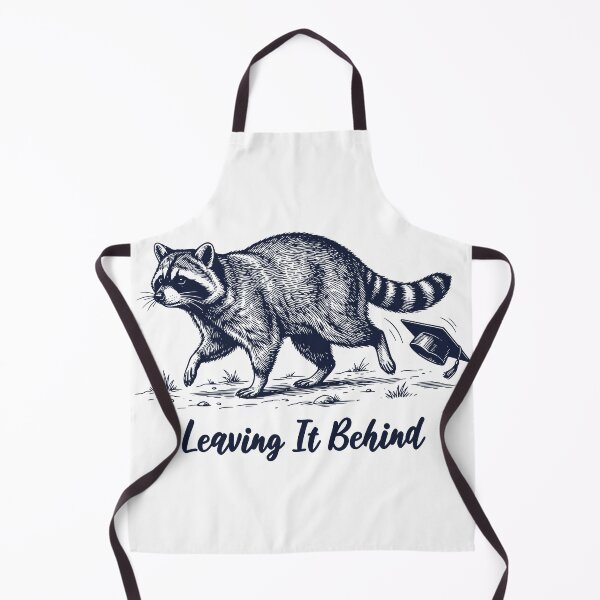 Item preview, Leaving It Behind Graduation Raccoon Design, Vintage Engraving Style Funny Graduate Animal Gift designed and sold by TeeVerse27.