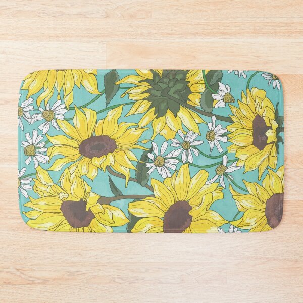 Item preview, Sunflower and Chamomille Flower Print designed and sold by Poppylipops.