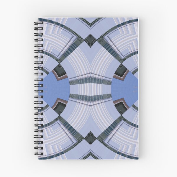 Item preview, Twin Spin Abstract Feature Art by Jenny Meehan in Blue  designed and sold by Jenny Meehan Art Prints and Patterns  .