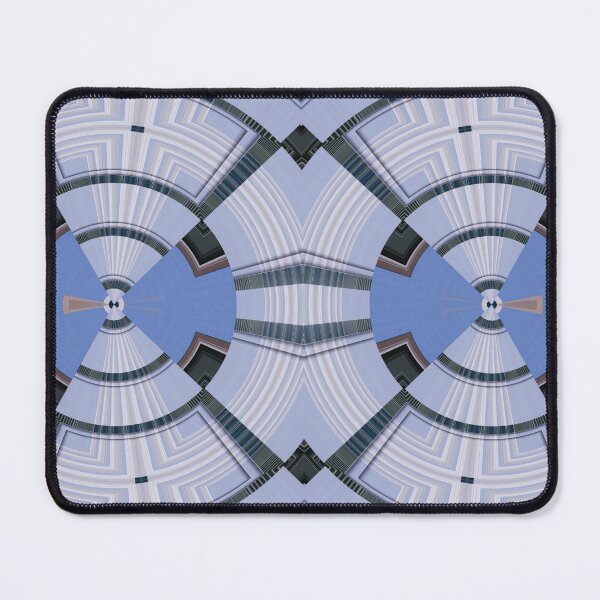 Item preview, Twin Spin Abstract Feature Art by Jenny Meehan in Blue designed and sold by Jenny Meehan Art Prints and Patterns .