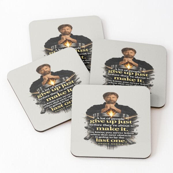 Item preview, Chuck Norris Never Give Up Industrial Quote Shirt designed and sold by POD DYNASTY | Original Print On Demand T-Shirt Graphics.