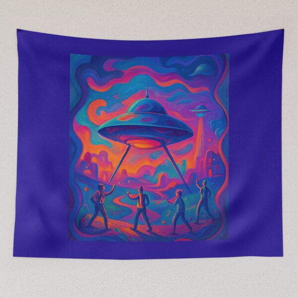 Item preview, Meeting with neon lights and UFOs designed and sold by Studio Yvonne .