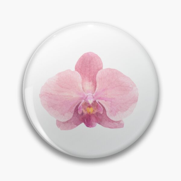 Item preview, watercolour orchid flower designed and sold by strawbpatchco.