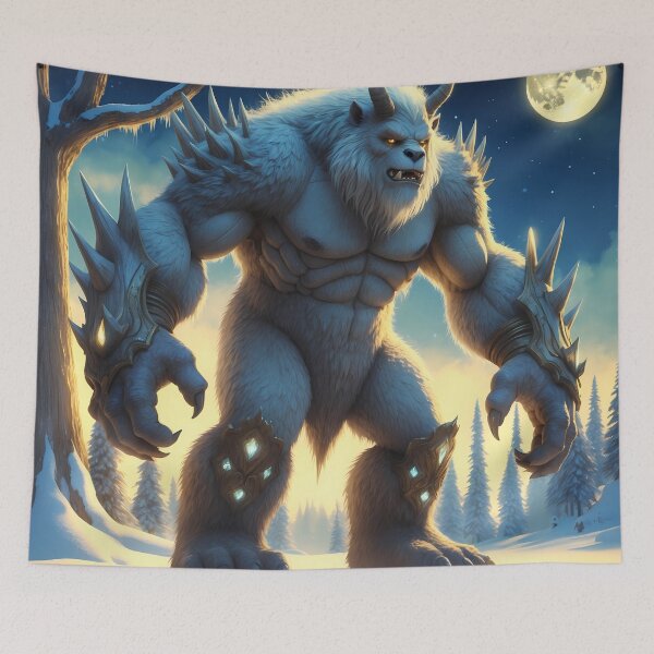 Item preview, Sasquatch - Yeti Fantasy Art designed and sold by Lucid Dream Pixel.