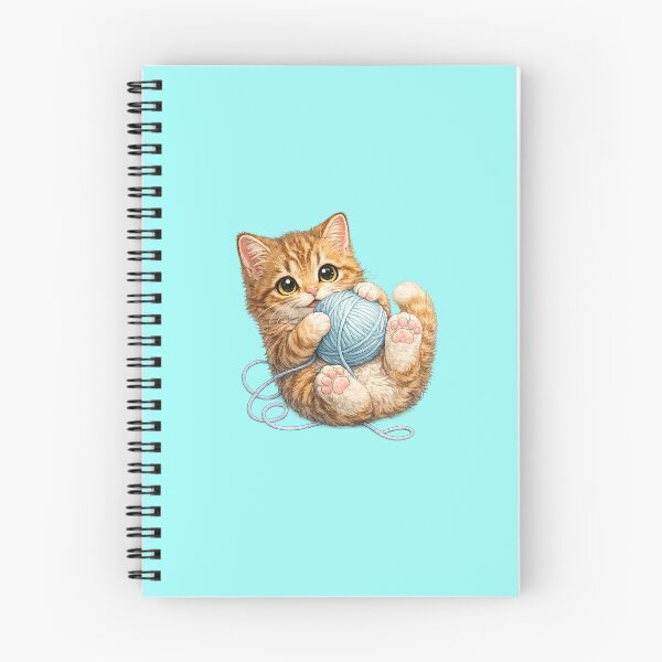 Item preview, cat holding a ball of yarn designed and sold by PasoaPaso2025.