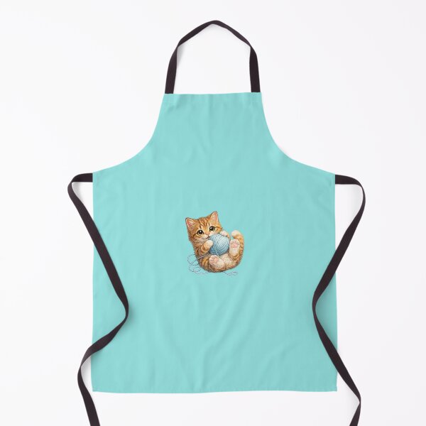 Item preview, cat holding a ball of yarn designed and sold by PasoaPaso2025.