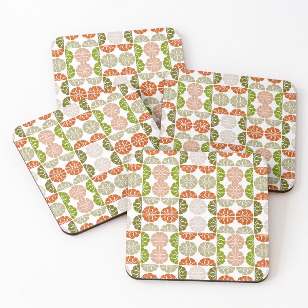 Item preview, Mid Century Modern Abstract Pattern Green Orange.PNG designed and sold by Clara Fruggeri.
