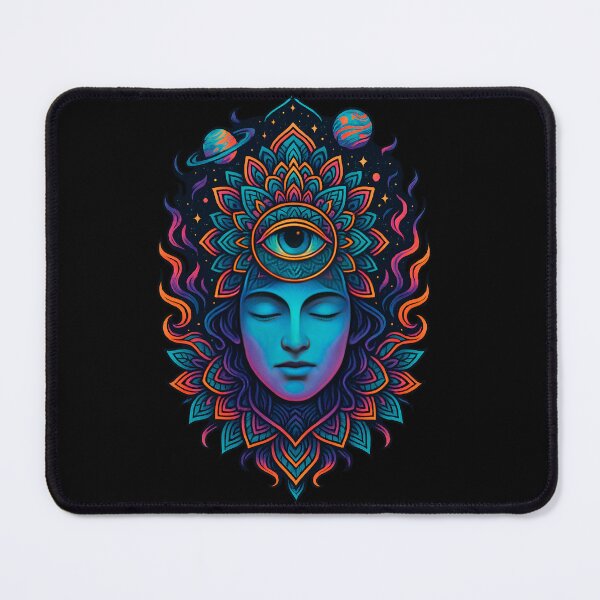 Item preview, Cosmic Consciousness Celestial Third Eye Mandala – Psychedelic Spiritual Art designed and sold by WilderRoads.