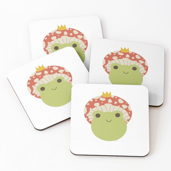 Item preview, King frog with mushroom cap designed and sold by MoooBerryStore.