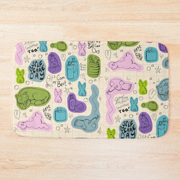 Item preview, Take Care With Love, Self Care Positive Motivational Design designed and sold by DanielleFishIll.