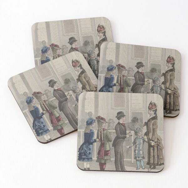 Item preview, Le Moniteur de la Mode 1880s – Parisian Theater Fashion Plate – Jules David designed and sold by BestVarieties.