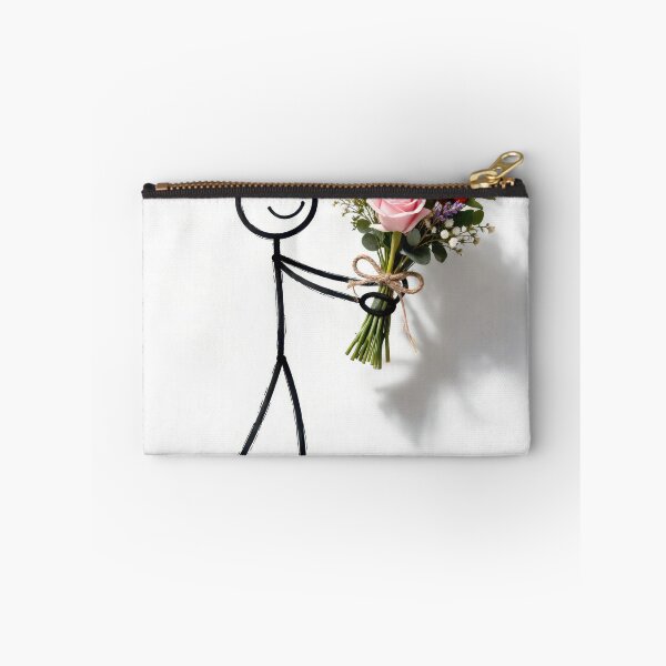 Item preview, Stick Man With Flower Bouquet designed and sold by Maria Dryfhout.