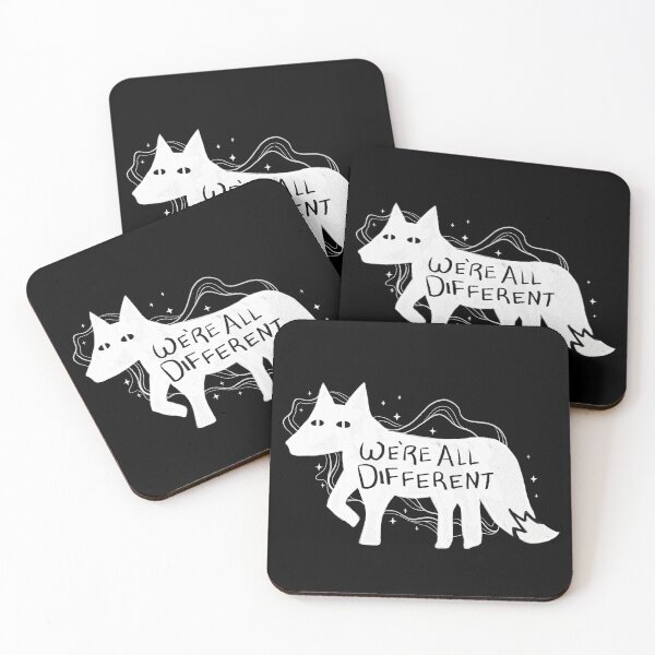 Item preview, Copy of We're All Different Fox (White) designed and sold by Nothing But Tea.