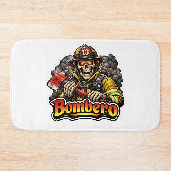 Item preview, Skeleton Bombero Firefighter Sticker: Bombero Bunker Gear Decal designed and sold by BrinaandPops.