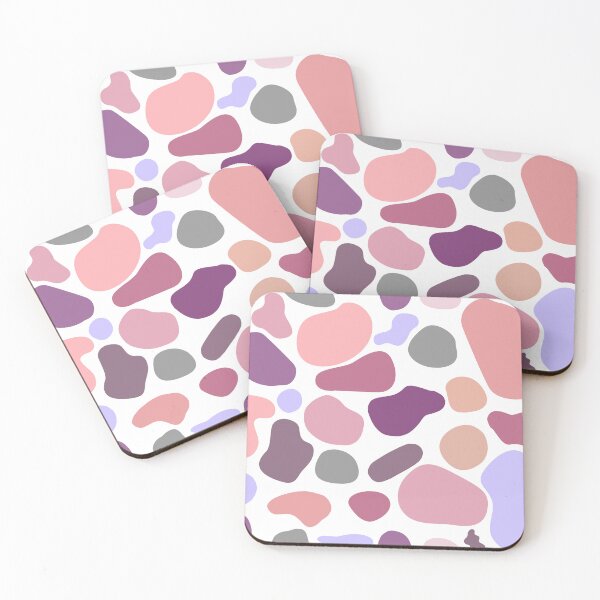 Item preview, Abstract Pink and Purple Blob Shapes Pattern designed and sold by ChloeDoesArt03.