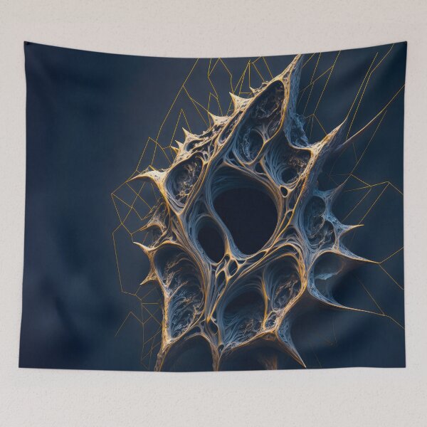 Item preview, Alien Biomechanical Core - Dark Organic Tech Structure Abstract 3D Art designed and sold by Peter Kraaibeek | Generative Designs and Car Art.