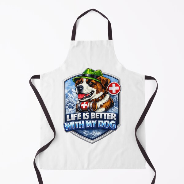 Item preview, Saint Bernard Rescue Dog Alpine Logo designed and sold by AleksKos.