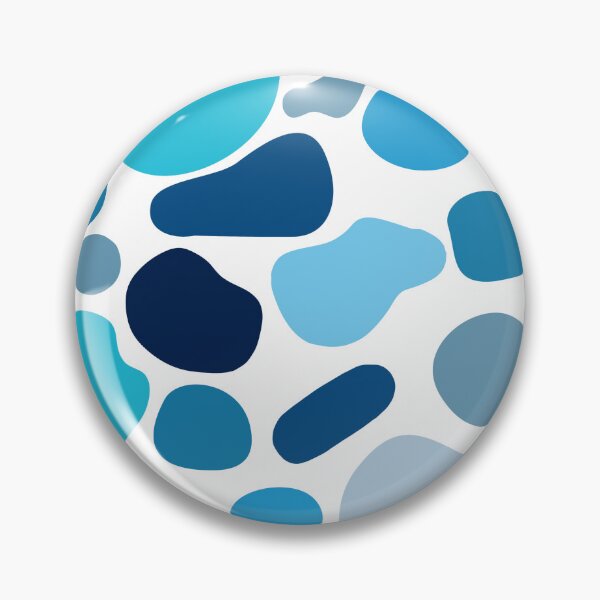 Item preview, Abstract Blue Blob Shapes Pattern designed and sold by ChloeDoesArt03.