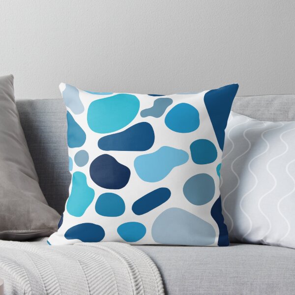 Item preview, Abstract Blue Blob Shapes Pattern designed and sold by ChloeDoesArt03.