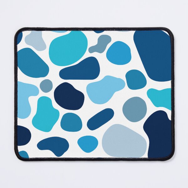 Item preview, Abstract Blue Blob Shapes Pattern designed and sold by ChloeDoesArt03.