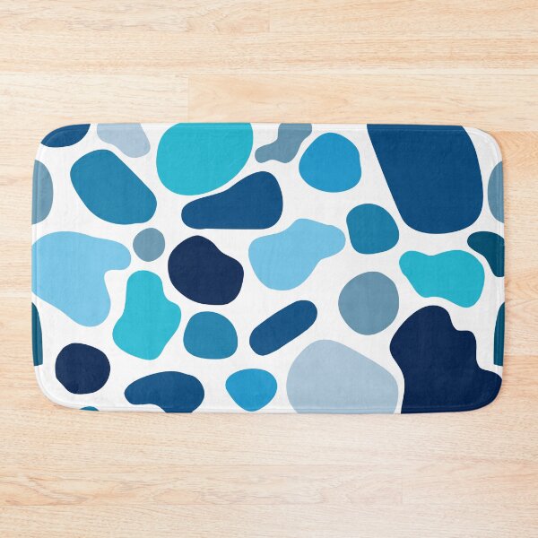 Item preview, Abstract Blue Blob Shapes Pattern designed and sold by ChloeDoesArt03.