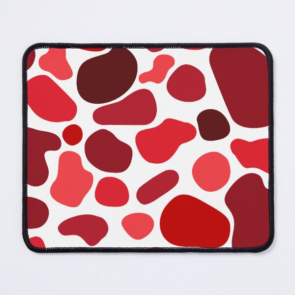 Item preview, Abstract Red Blob Shapes Pattern designed and sold by ChloeDoesArt03.