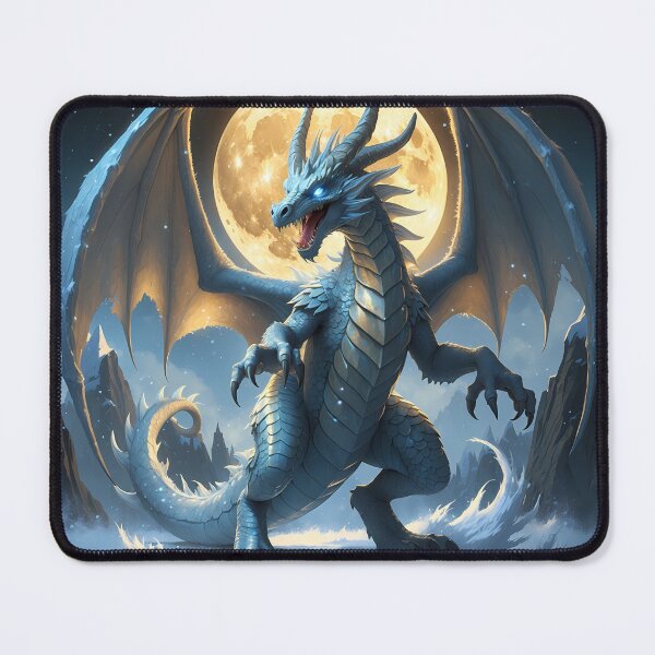 Item preview, Ice Dragon - Frozen Drake Fantasy Art designed and sold by Lucid Dream Pixel.