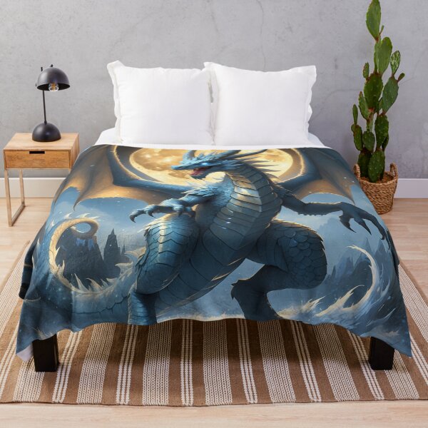 Item preview, Ice Dragon - Frozen Drake Fantasy Art designed and sold by Lucid Dream Pixel.