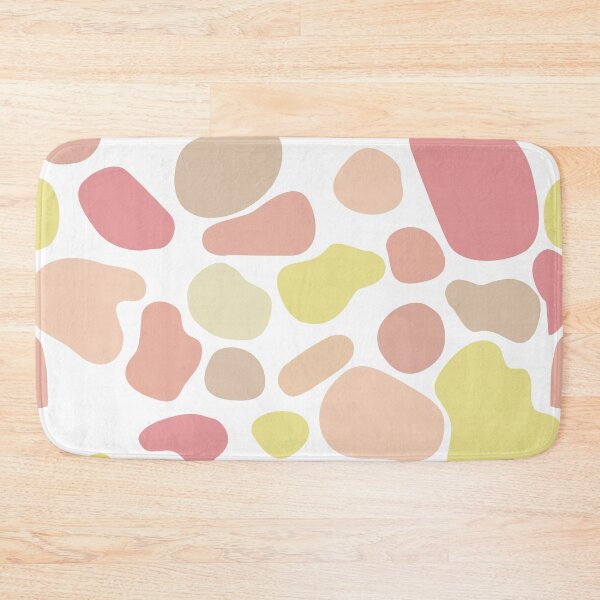 Item preview, Abstract Pink and Yellow Blob Shapes Pattern designed and sold by ChloeDoesArt03.