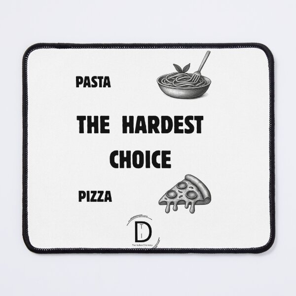 Item preview, Funny Italian Food Dilemma: Pasta vs Pizza The Hardest Choice T-Shirt & Sticker designed and sold by TheItaliandilemma.